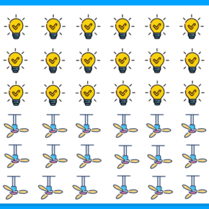 সুইচ বোর্ড স্টিকার - স্পেশাল লাইট ফ্যান সেট